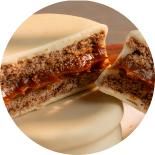 Alfajor blanco premiado como mejor alfajor del mundo