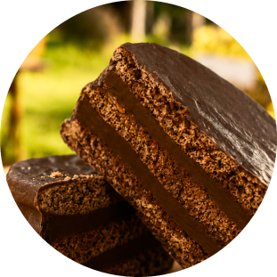 Alfajores de tres capas